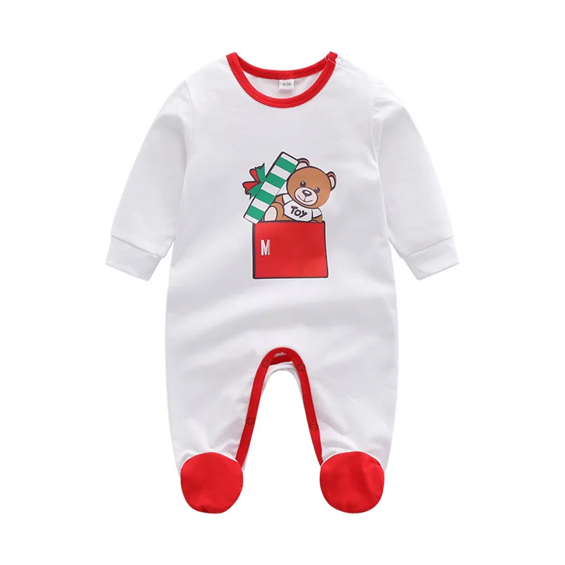 

New spring 2021 baby jumpsuit warm cotton newborn crawling suit male and female baby jumpsuit jumpsuit full moon pajamas