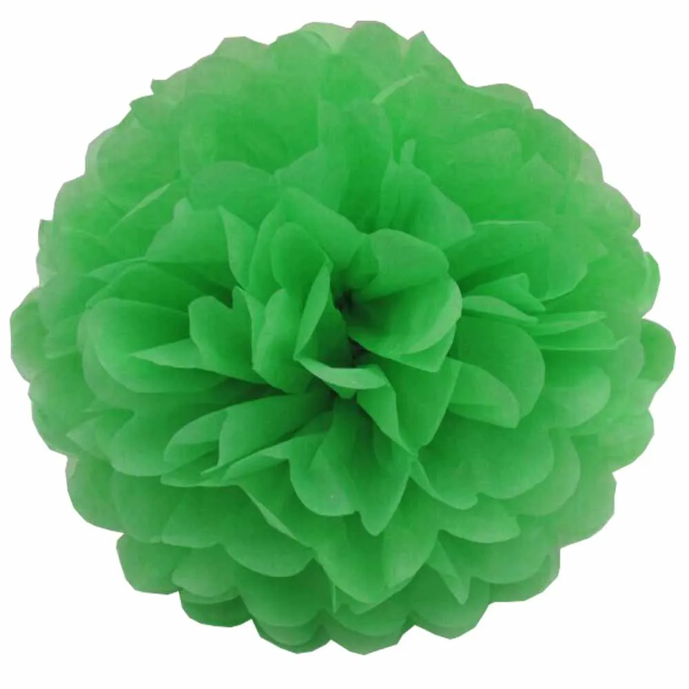 10 Packs Green Tissue Paper Pom Poms Ceiling Hanging Party Decoration