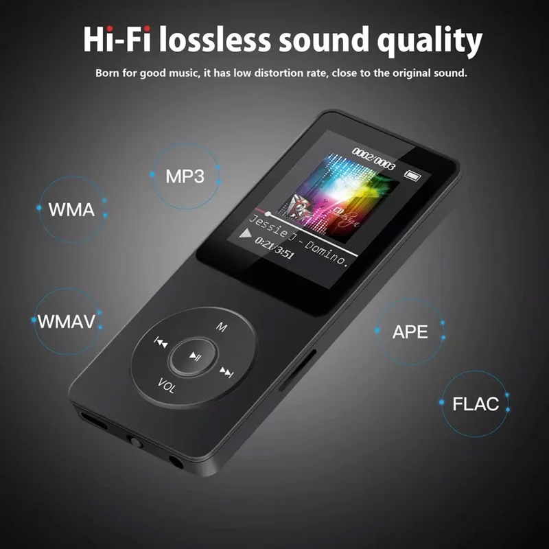 Мини MP3-плеер для студентов ультратонкий портативный плеер из сплава Hi-Fi 8 Гб 16