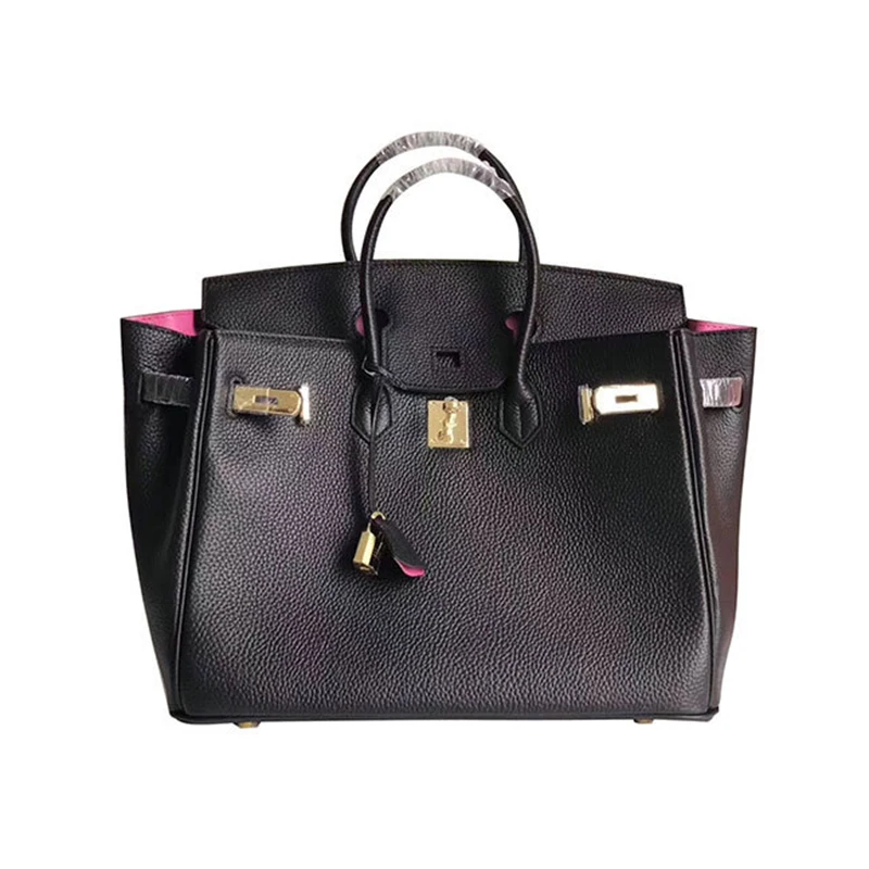 

Роскошные Дизайнерские дамские сумочки, кошельки и сумочки, сумки-тоуты из натуральной кожи с замком для женщин, сумка на плечо из воловьей ...