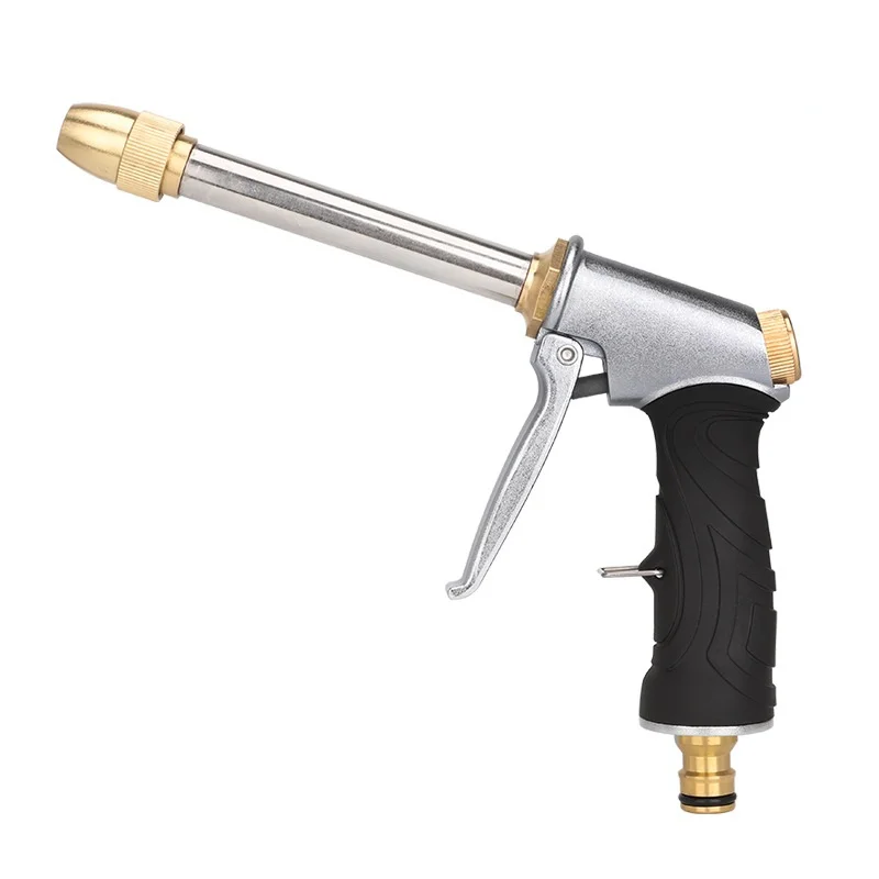 

Portable High-pressure Water Gun For Cleaning Car Wash Machine Garden Watering Hose Nozzle Sprinkler Foam Water Gun Coppernozzle