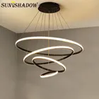Современная светодиодный ная люстра 110 В 220 В, подвесной светильник, домашняя Потолочная люстра, освещение для гостиной, кухни, столовой, освещение для спальни
