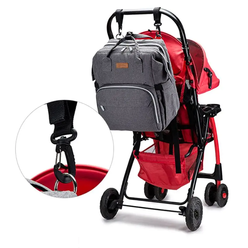 

Baby Nappy Changing Bag Portable Folding Crib Diaper Backpack Stroller Straps L9BE