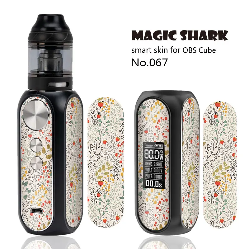 Модный Цветной чехол Magic Shark с изображением мультяшных листьев наклейка в виде