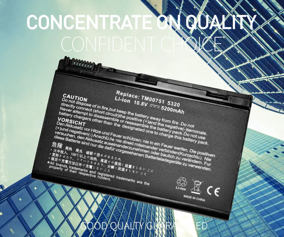 4400mah лаптоп с Батарея для ACER Extensa 5210 5220 5230 5420 5610 5620 5630 7220 7620 для TravelMate 5320 5520 5530 5710 GRAPE32