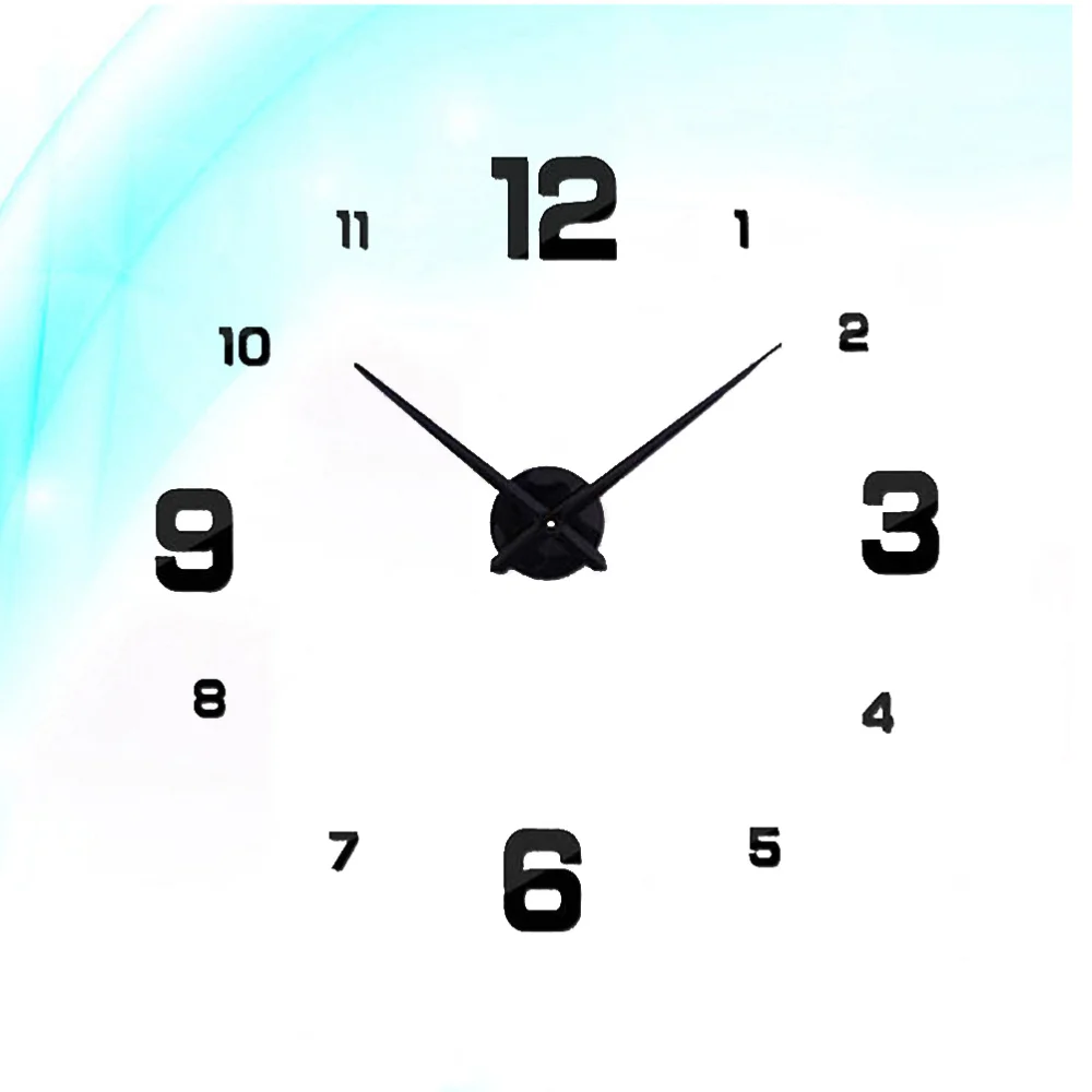 Акриловые настенные часы стильные бесшумные украшения сделай сам без батареек