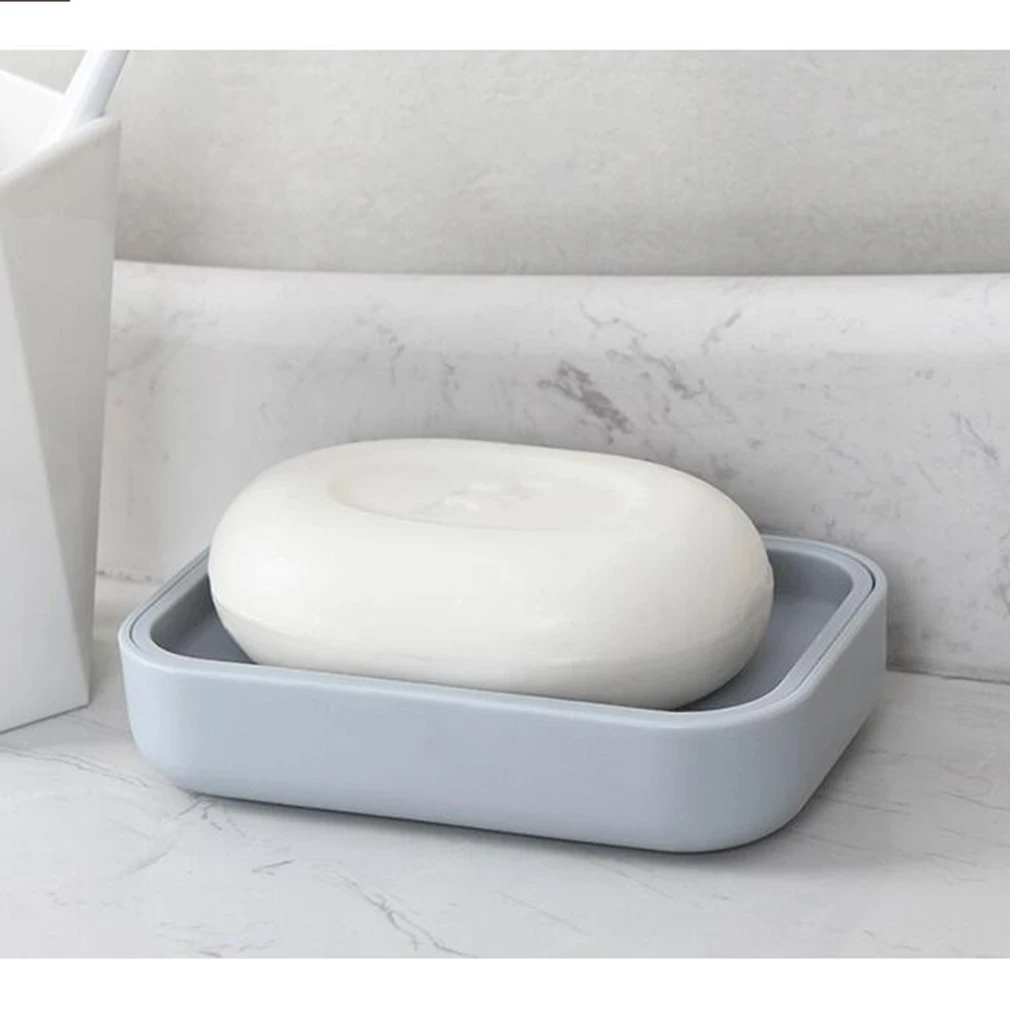 Двухслойная мыльница для ванной комнаты портативная креативная студенческого