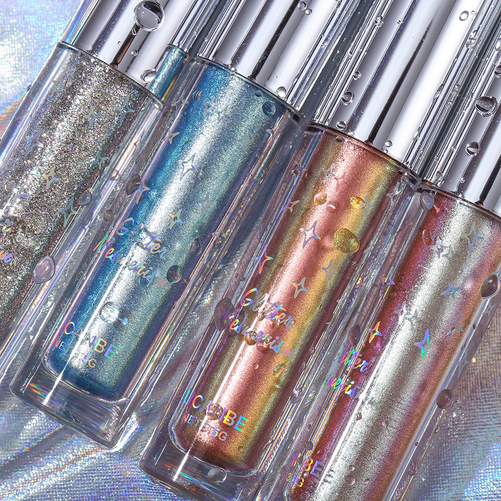 Ucanbe блестящие жидкие тени для век металлическое мерцание макияж