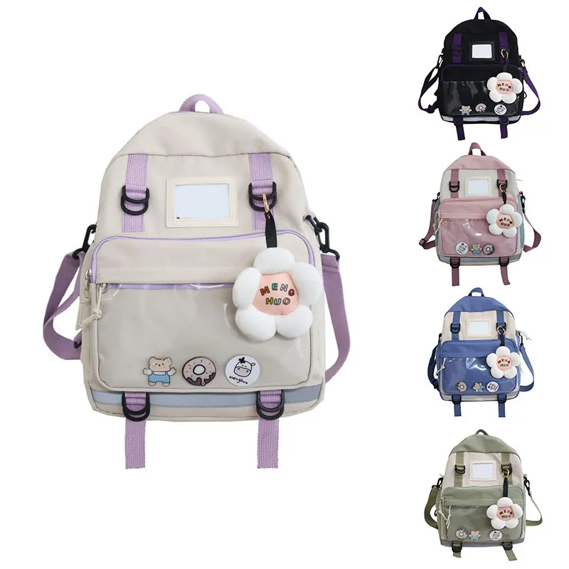 

Women Backpack Waterproof Nylon Fashion Black Hawaii School Bag For Teenage Girl Cute Children Travel Bag Back Pack