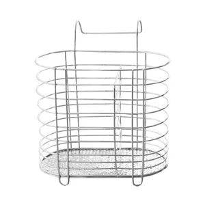 Многофункциональная овальная клетка для палочек из нержавеющей стали с крючком, кухонные принадлежности E2S