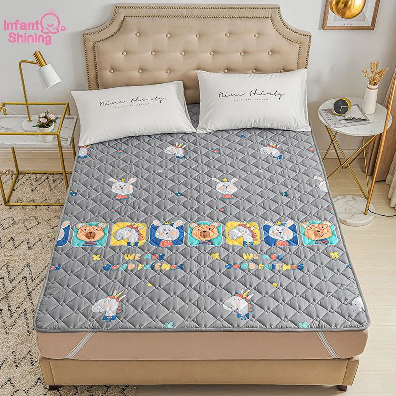 

Infant Shinings Baby Play Mat Pure Cotton Machine Washable Mattress Tatami Non-Slip Mat Protection Cushion Thin Cushion