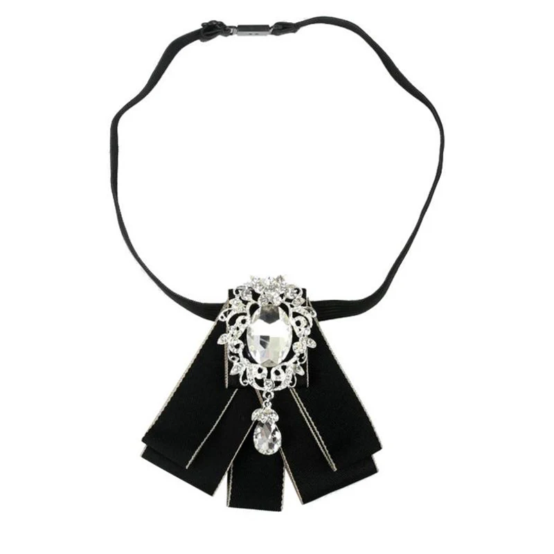 Женский галстук-бабочка из ленты свадебное платье рубашка блузка галстуки