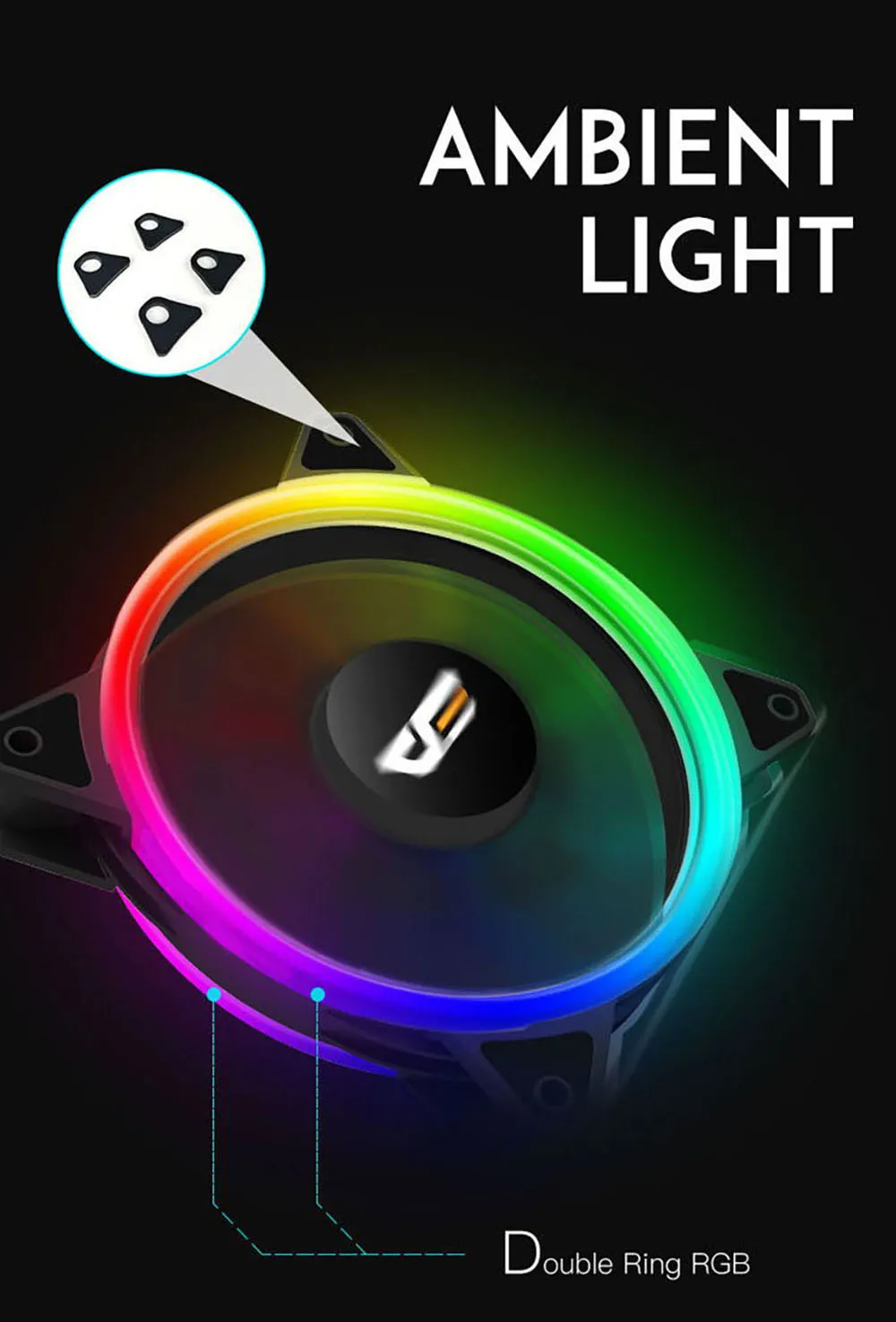 Aigo кулер DR12Pro куллер радиатор ПК кулер RGB120 мм вентилятор регулировка скорости светодиодный для пк вентилятор тихий AURA синхронизация Cpu кулер для корпуса охлаждения Компьютерный Вентилятор для компьютера