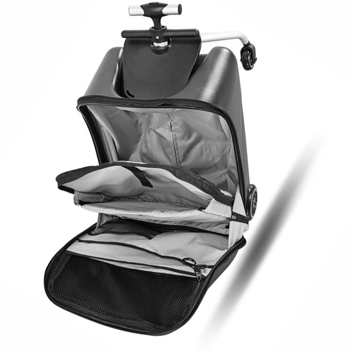 20-дюймовая алюминиевая Дорожная сумка на колесиках для скутера Детский чемодан