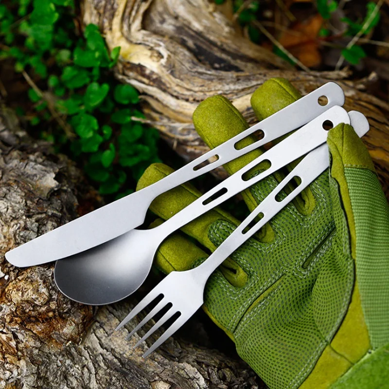 Набор столовых приборов из 3 предметов титановая походная ложка для пикника