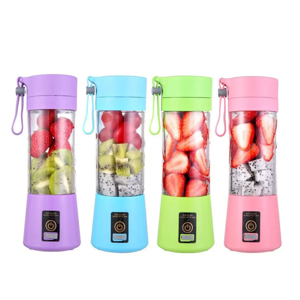 

Multifunctional Strong Power-Load Lightweight USB Electric Blender Food Smoothie Processor 6-leaf Fruit Juicer