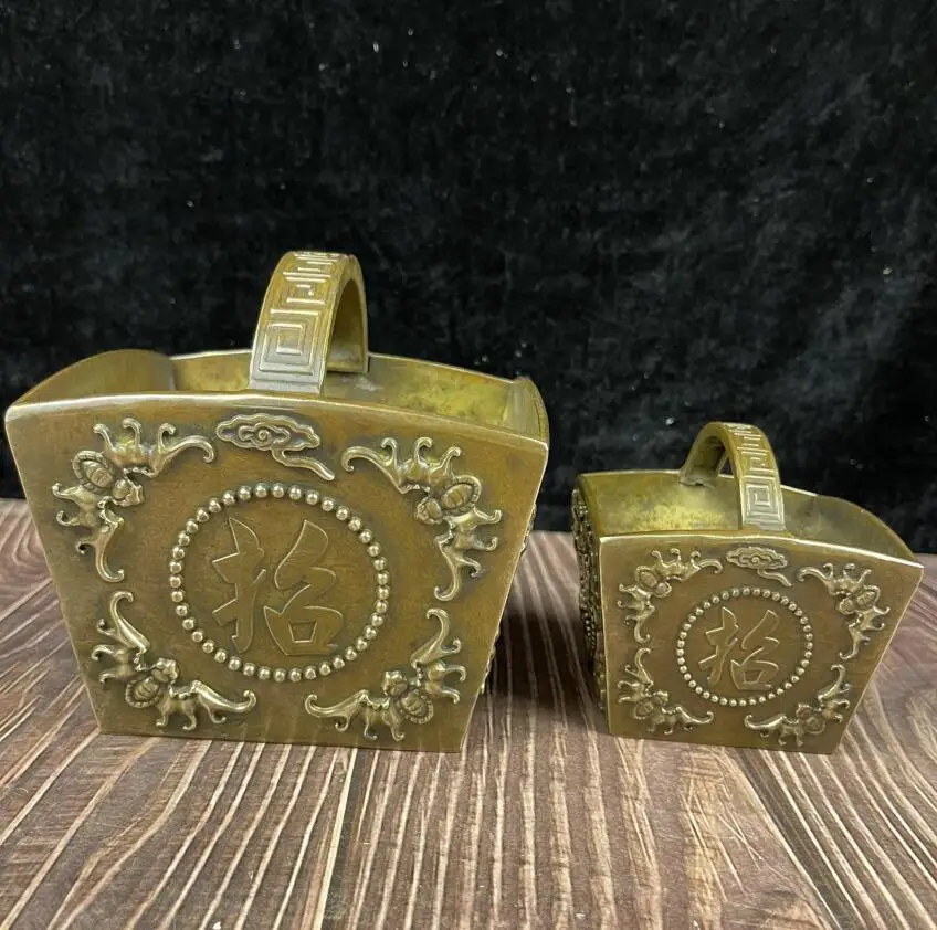 

Archaize brass four bat recruit wealth basket crafts statue