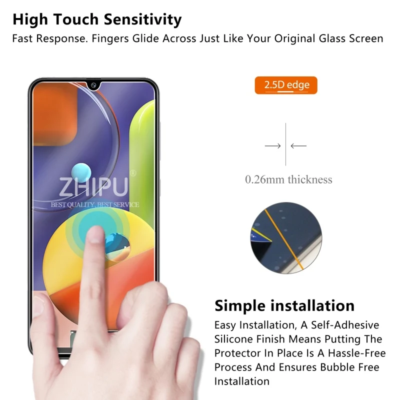 2 шт закаленное стекло для Samsung Galaxy A50S A30S A20S A10S протектор экрана 9H | Мобильные