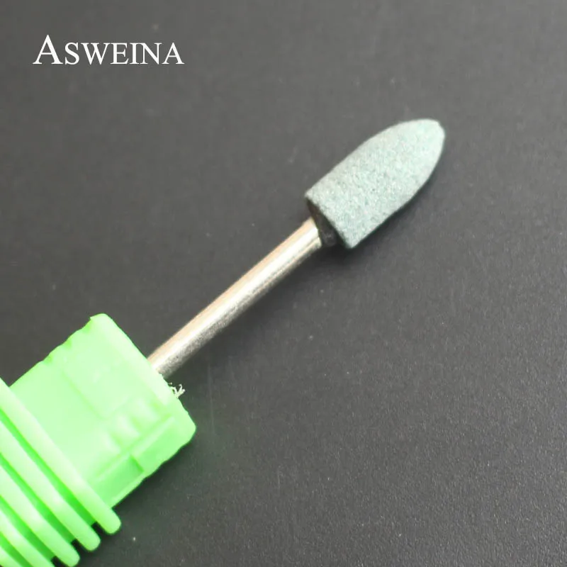 ASWEINA 1 шт. фреза для маникюра зеленого цвета с керамическим камнем аксессуары