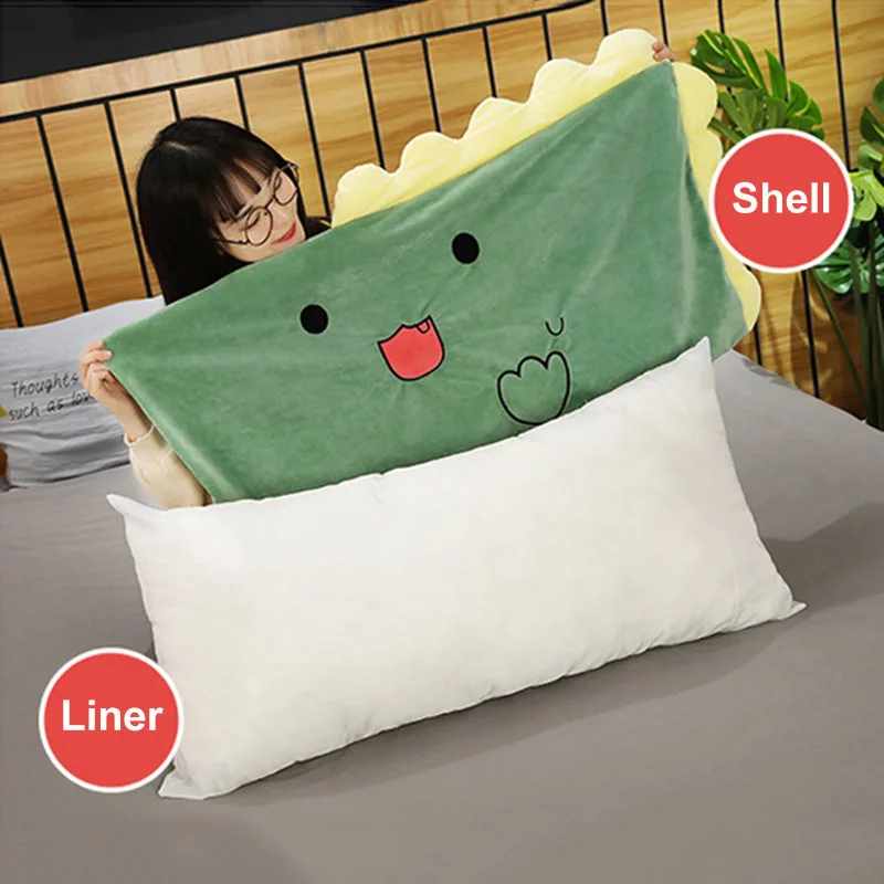 Милая плюшевая подушка кошка кролик динозавр кукла мягкая наполненная в форме