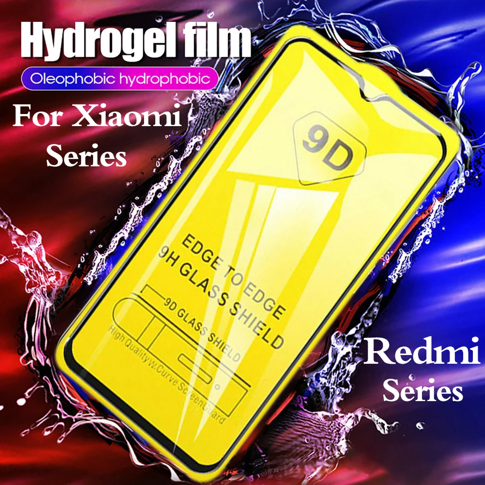 Подлинная 9D полная защита экрана от клея read mi hyo red redmi 6 7 8 a 6a 7a 8a glass Re hong redme note 9t pro