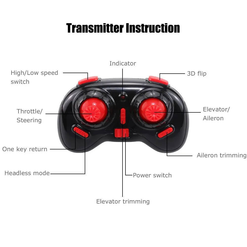 Мини НЛО Квадрокоптер Дрон светодиодный фонарь нано RTF для начинающих Безголовый