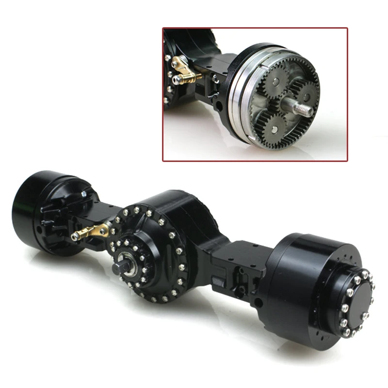 

US Stock LESU Speed Slow Down Metal CNC Axle Differential Lock for 1/15 Loader RC Model TH02034-SMT4