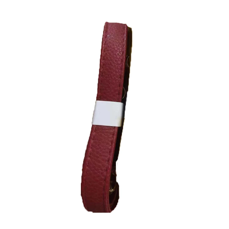 wine red Женские полиуретановые ремни через плечо, сумка на плечо, ручка, сделай сам, кошелек, сумка на ремне, аксессуары, кожаная сумка на ремне, однотонный цвет, розовый, белый - Цвет: wine red