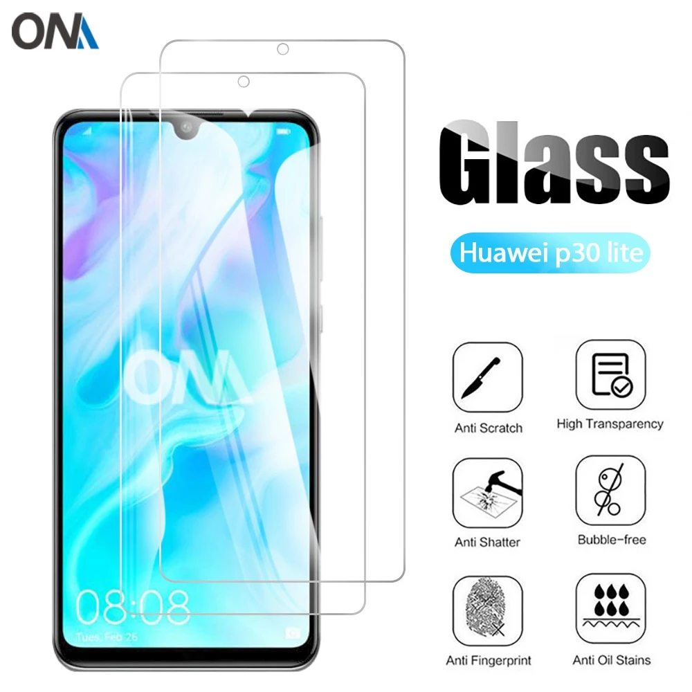2 шт закаленное стекло для Huawei P30 lite протектор экрана 2.5D 9H 6 15 защитная