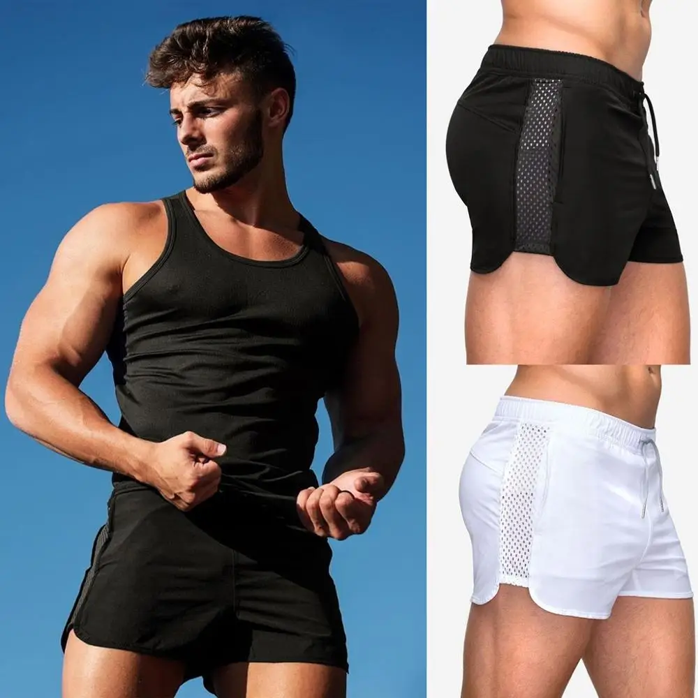 

Shorts Men Summer Sports Cool Training Bodybuilding Jogger Shorts Workout New Fitness Short Pants Мужские Пляжные Шорты
