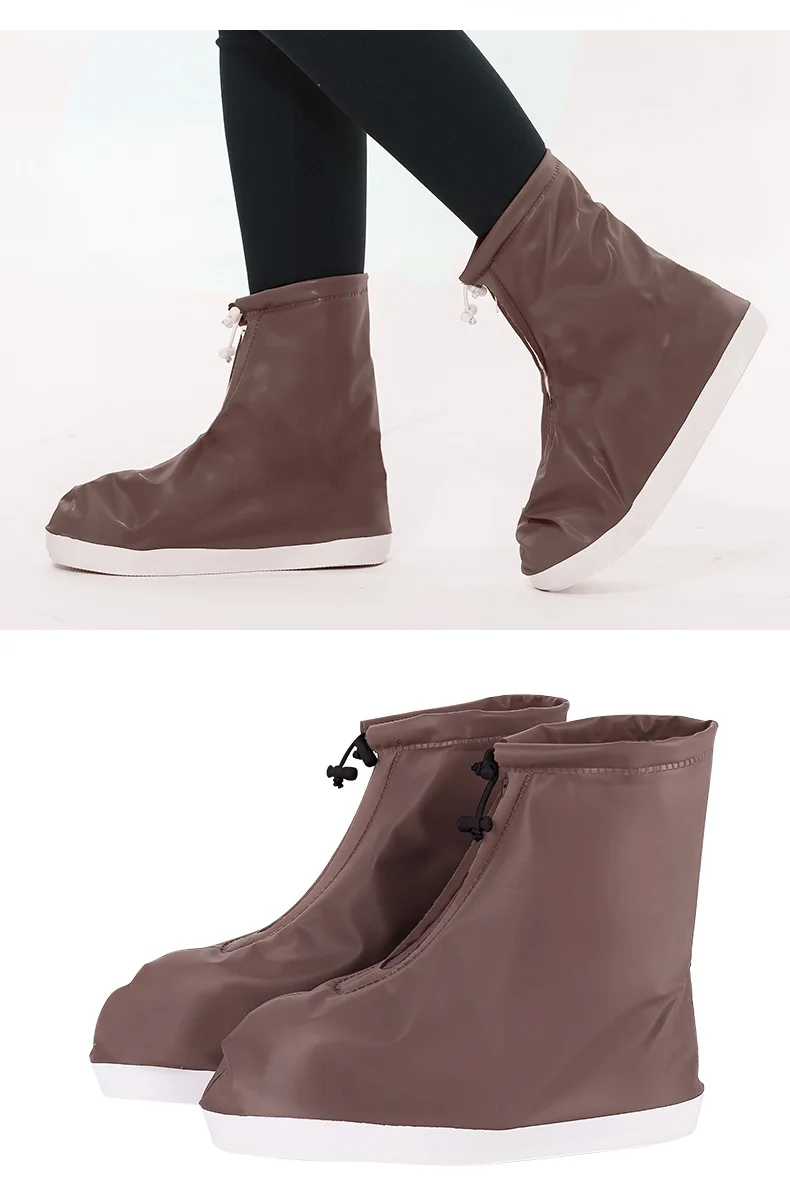 Чехлы для обуви от дождя женщин и мужчин водонепроницаемые чехлы утолщенные