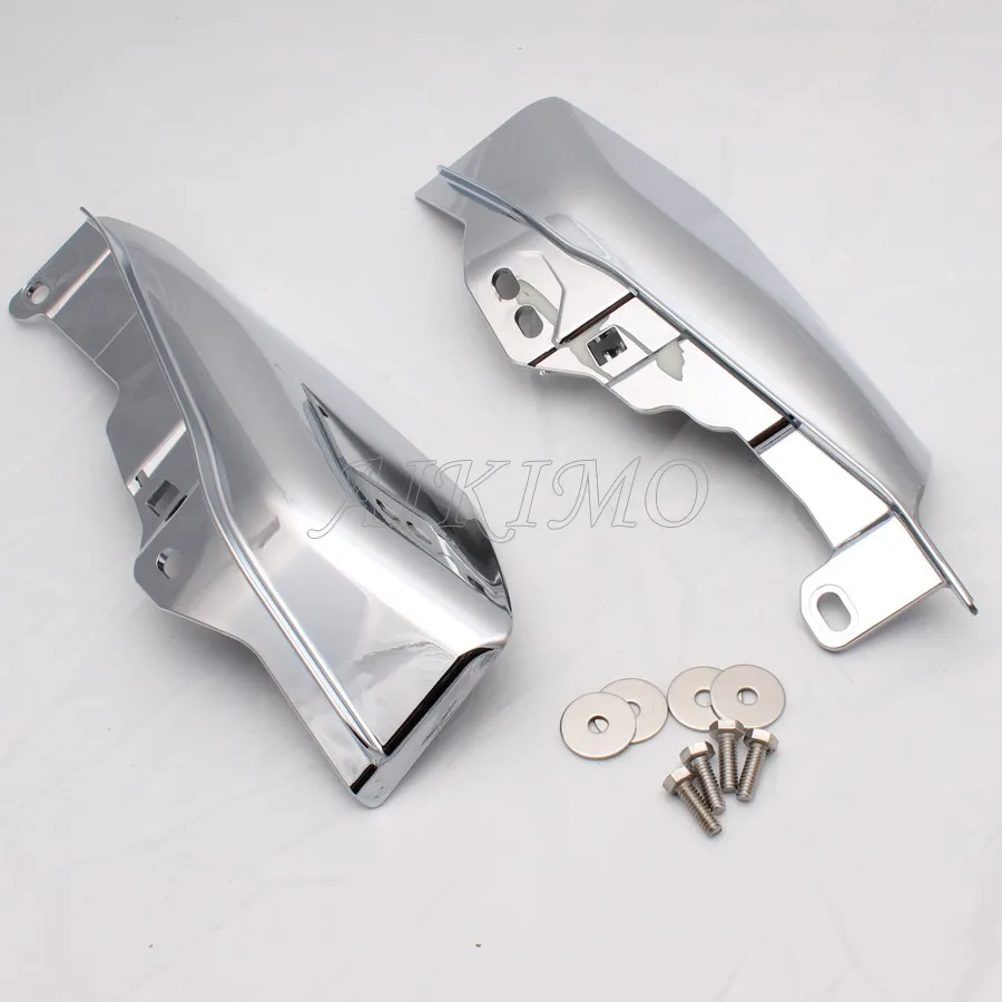 Хромированный теплозащитный воздушный дефлектор средней рамки для Harley Touring Electra