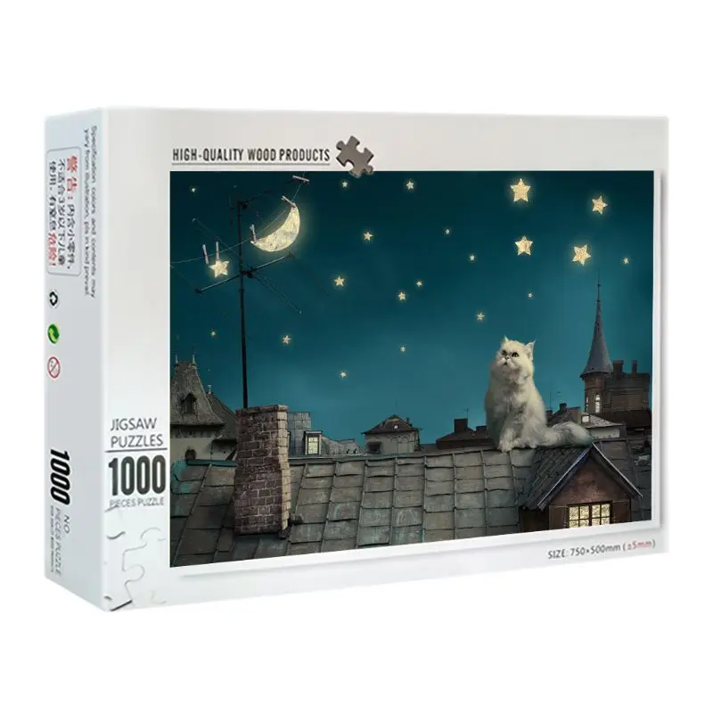 

1000 Pieces Quiet time Puzzles Wooden Jigsaw Puzzles Floor Puzzle