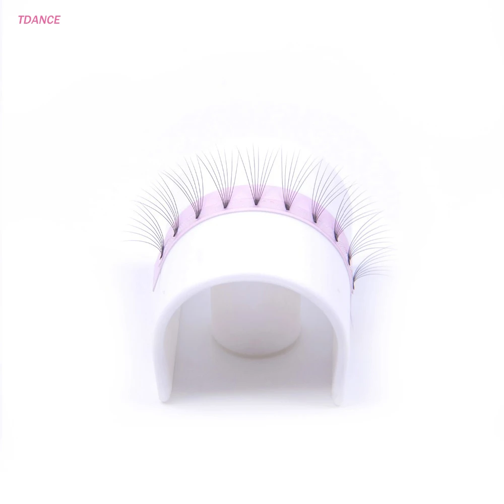TDANCE короткий стержень готовые веерные ресницы 4D русский объем удлинители из