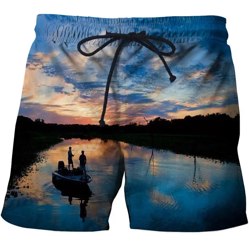 

Beach Pants Fishing Men's Printed Shorts Comfortable Fitness Sports Pants Best Selling Best Graphic Men's Beach Pants 2021 New