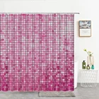 Блестящая душевая занавеска мечтательной 3d-печати, металлическая текстура, мозаичная Геометрическая занавеска для ванной комнаты, занавеска для ванной, декоративная занавеска для душа s