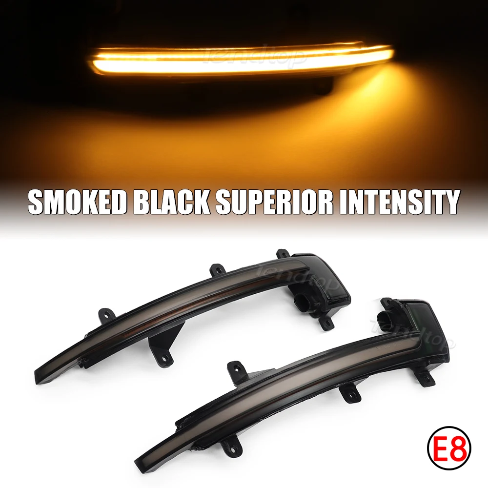 

For Audi TT Mk2 8J TTS R8 2007-2014 Side Wing Mirror LED Dynamic Blinker Sequential Turn Signal Indicator Car Accessories
