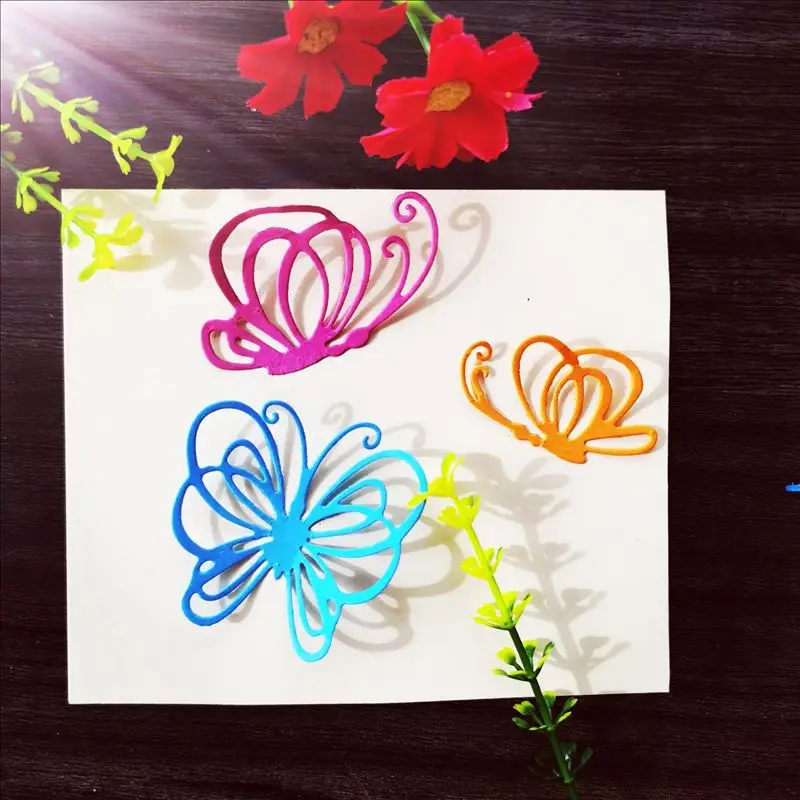 Металлическая Форма для резки форма бабочки украшение бумажных карт