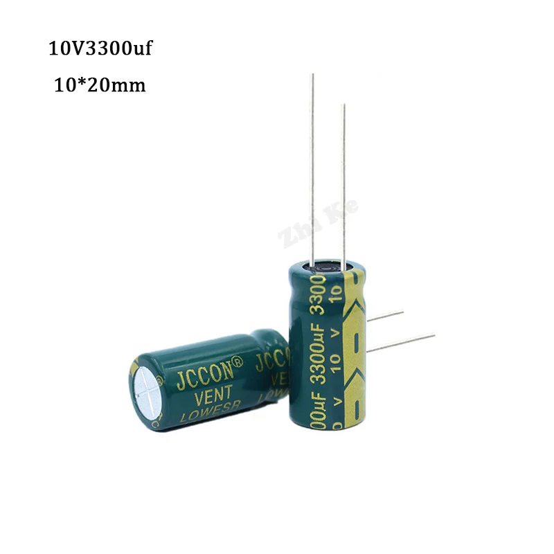 

6pcs/lot 10v 3300UF 10*20 high frequency low impedance aluminum electrolytic capacitor 3300uf 10v 20%