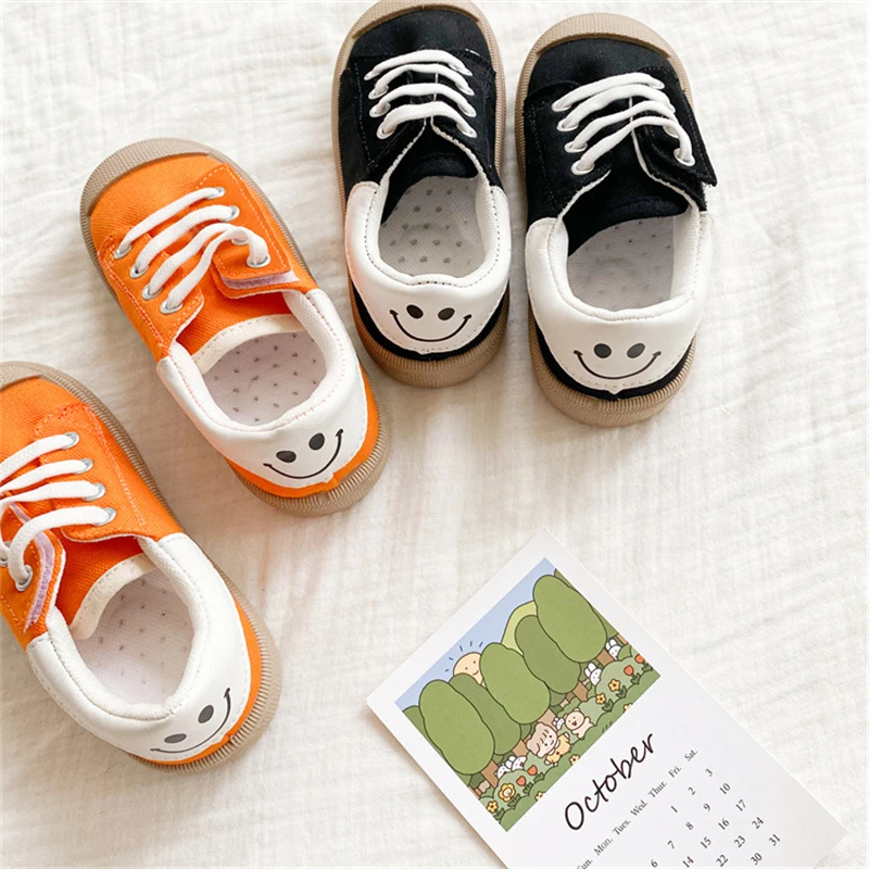 

2022 Child Canvas Shoes Baby Spring Autumn Snekers 1-4 Year Kids Boys Girls Sports Shoes Toddler Soft Sole Running Shoes 23-28