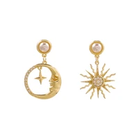 14k gold jewelry natural pearl earring women aros de plata de ley 925 mujer orecchini bizuteria pearl gemstone drop earrings box