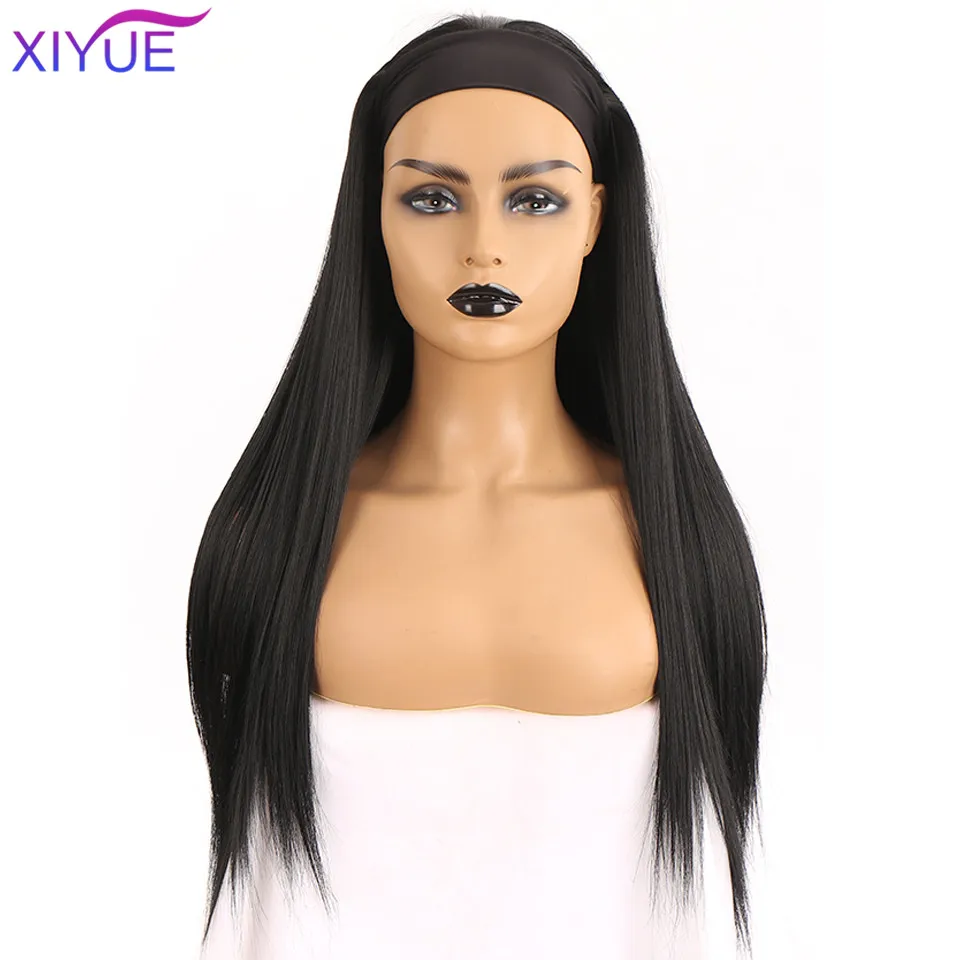 

XIYUE длинные волнистые искусственные волосы для черных женщин без замены волнистые синтетические головные уборы парик