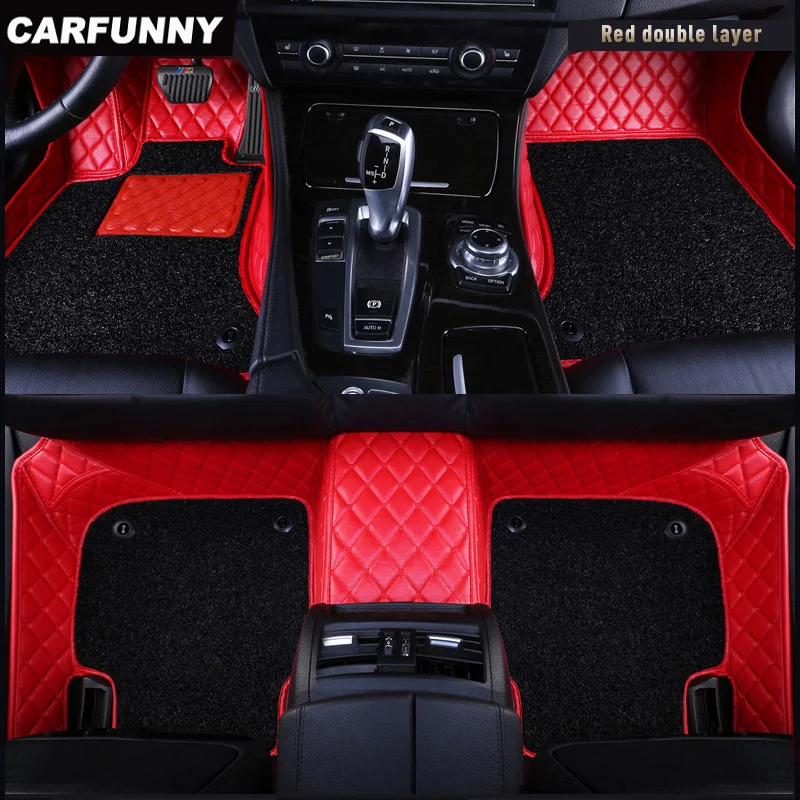 CARFUNNY водонепроницаемые автомобильные коврики для dodge ram 1500 honda civic 4d w639 mercedes w169 Автомобильные ковры автомобильные аксессуары