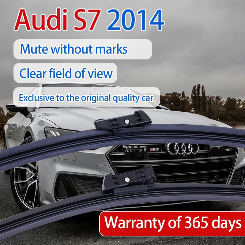 

ShangKeWen Car Boneless Silicone Windshield Wipers Blade For Audi S7 Universal Noise Reduction Soft Rubber Wiper Audi Accessori