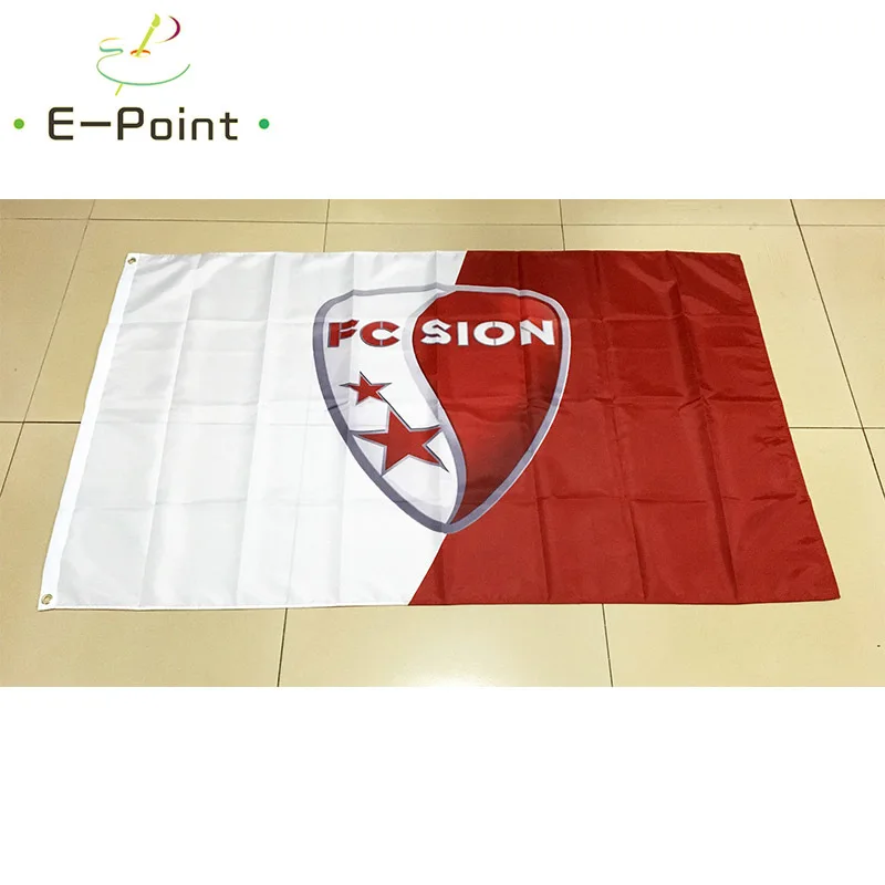 

Flag of Switzerland FC Sion 3ft*5ft (90*150cm) Size Christmas Decorations for Home Flag Banner Gifts