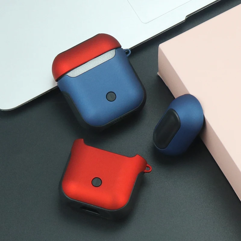 Чехол для наушников чехол Apple Air pods кожаный зарядное устройство настоящие
