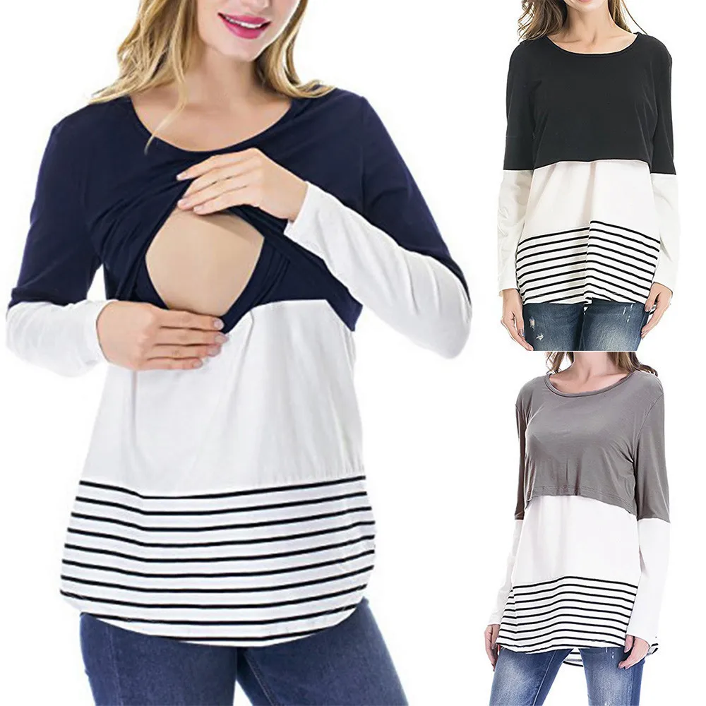 Одежда для беременных Женская кружевная Повседневная кормления ребенка пижамы