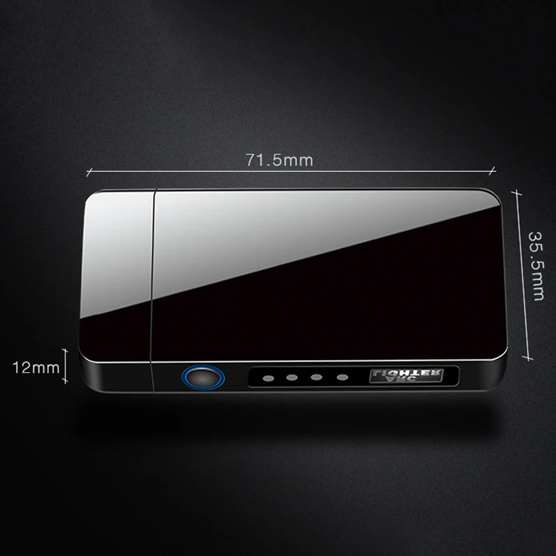 

USB Double Arc Lighter Metal LED Power Display Windproof Plasma Rechargeable Lighter Men Gift Cigarette Accessories