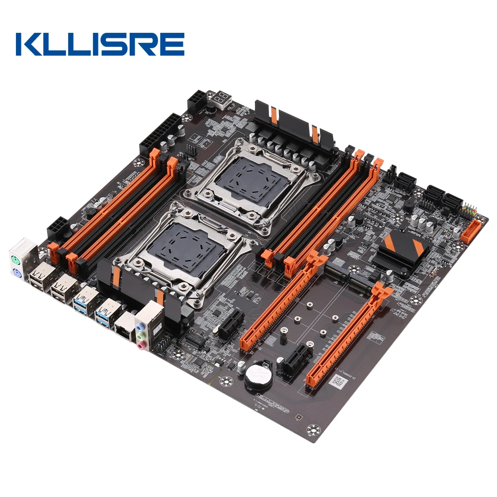 Материнская плата Kllisre X99 с двойным процессором LGA 2011 v3 USB3.0 SATA3 двумя процессорами