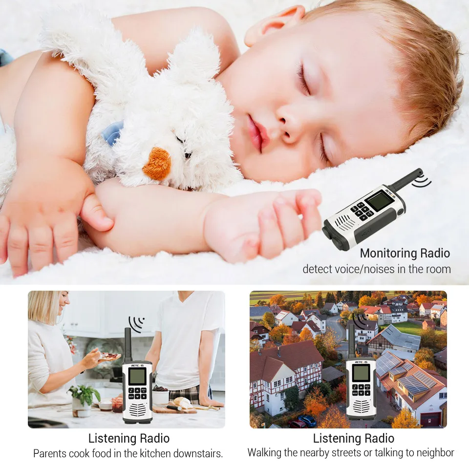 4pcs Retevis RT45 PMR Walkie Talkie PMR Radio+4pcs Headset PMR 446MHz FRS Walky Talky Professional Transceiver For Motorola TLKR